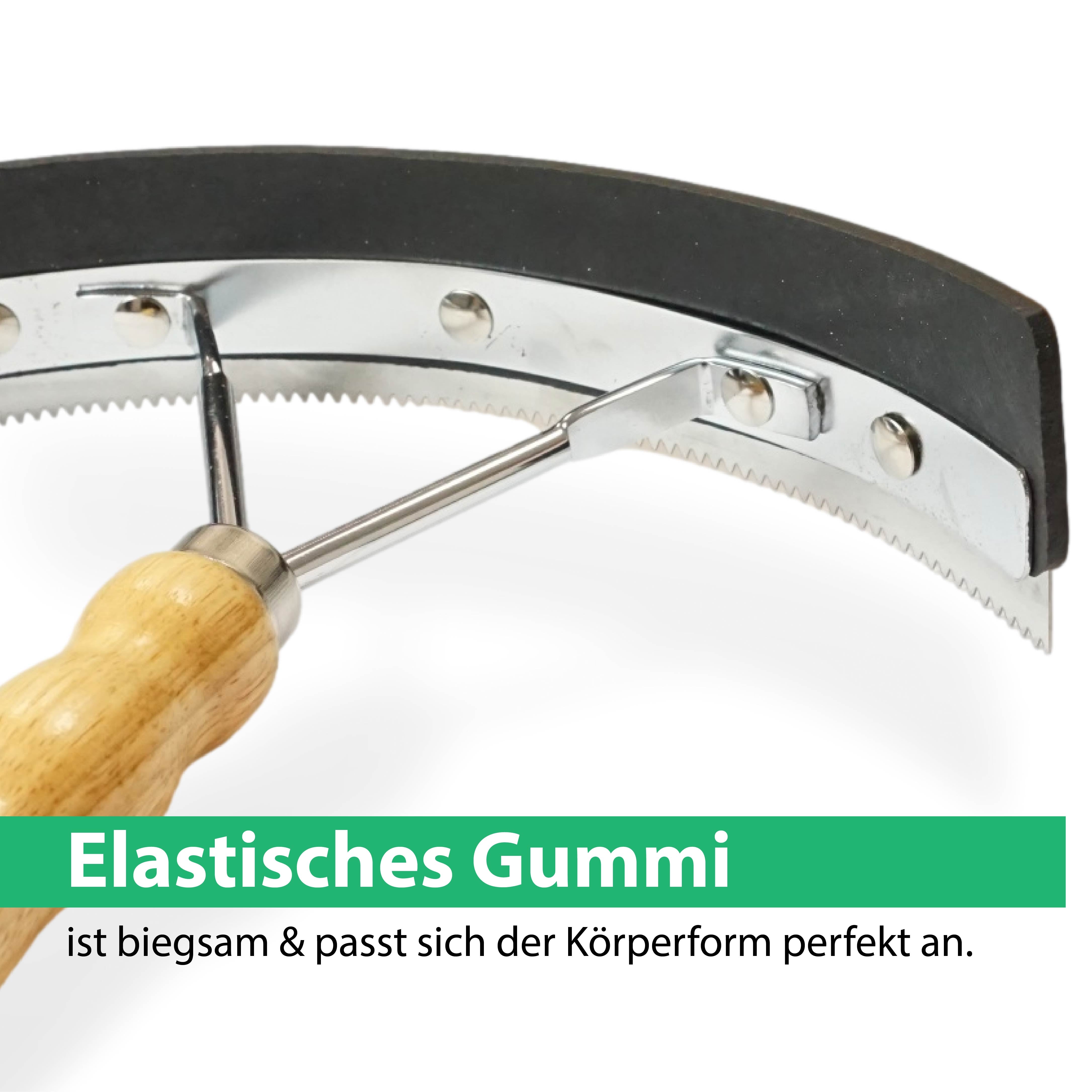 Schweissmesser für Pferde mit Holzgriff
